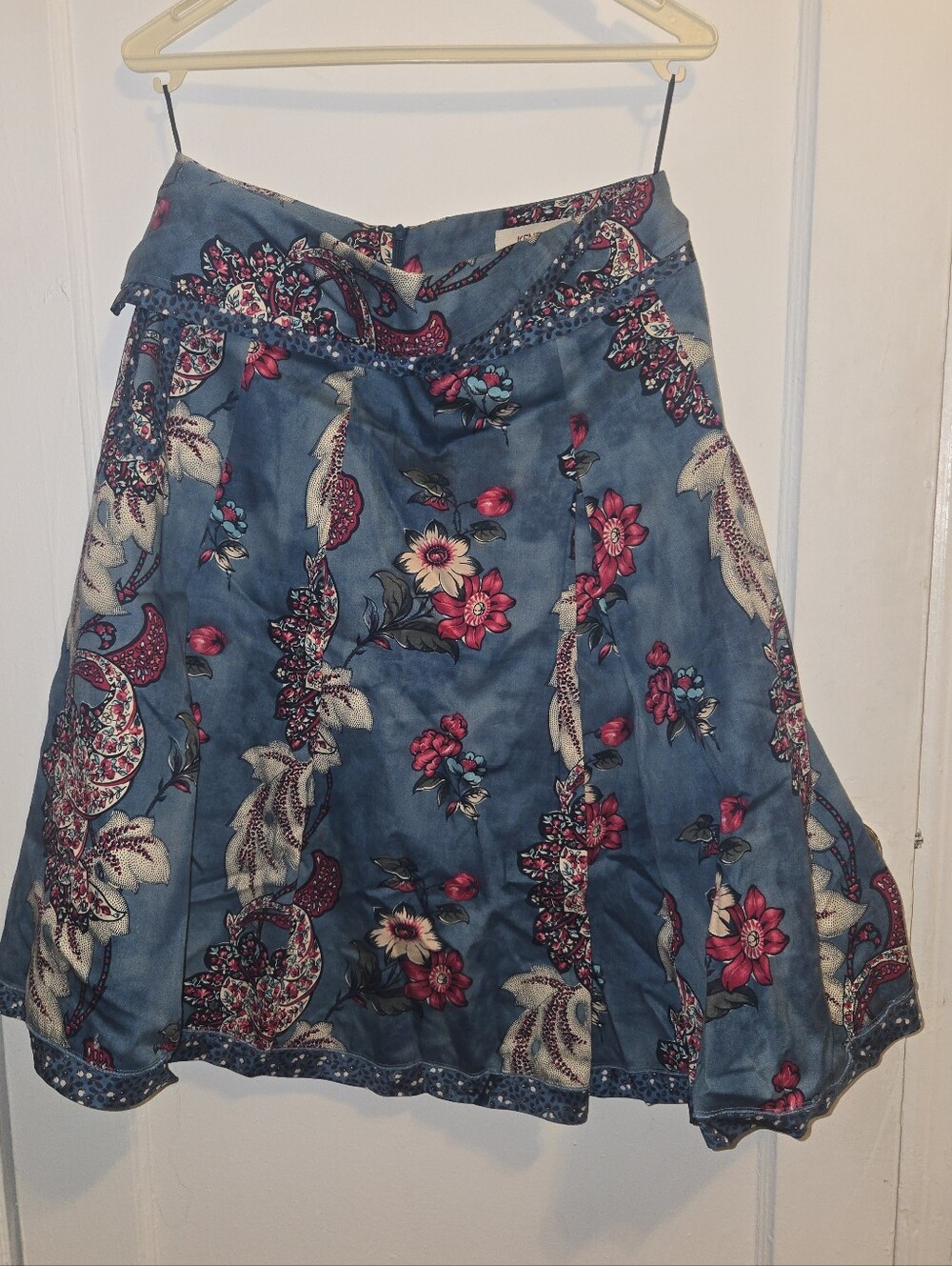 Kenzo Floral Print Cotton Skirt